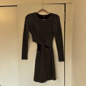 Topshop silver and gold dress